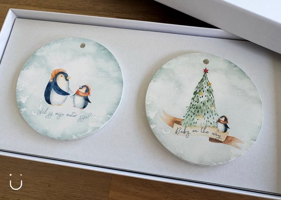 Coffret cadeau - Suspensions de Noël - Veux-tu être ma marraine ? - Cadeau de demande de marraine