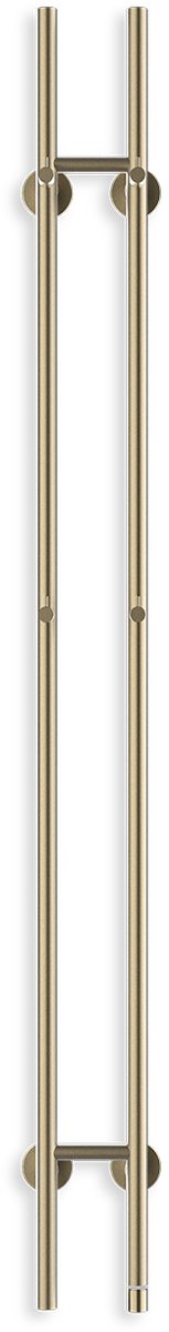 CREATE - 2 stangen - Elektrische handdoekverwarmer 60W/120W - Geborsteld goud - WARM TOWEL TUBE