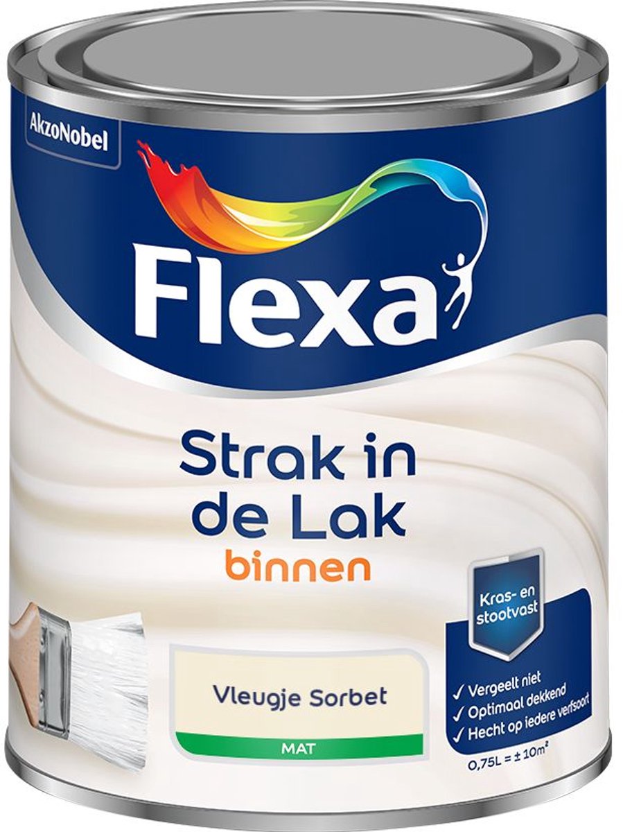 Flexa - Strak in de Lak Binnenlak Mat - Vleugje Sorbet - Mengverf - 0.75 L