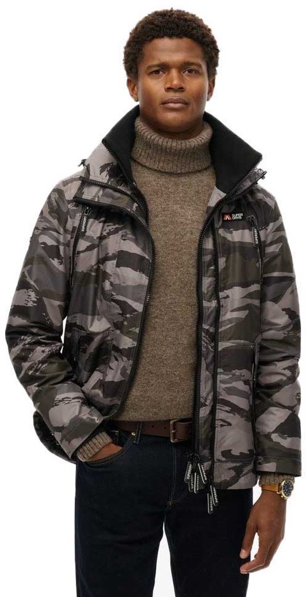 Superdry Mountain windjack met capuchon Heren Grijs