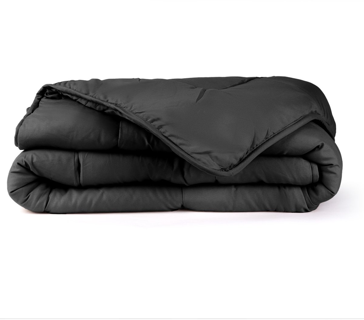Felman 2-in-1 Dekbed - Wasbaar Dekbed - Dekbed Zonder Overtrek - Alle Seizoenen - Zwart - Antraciet - 240 x 200 cm