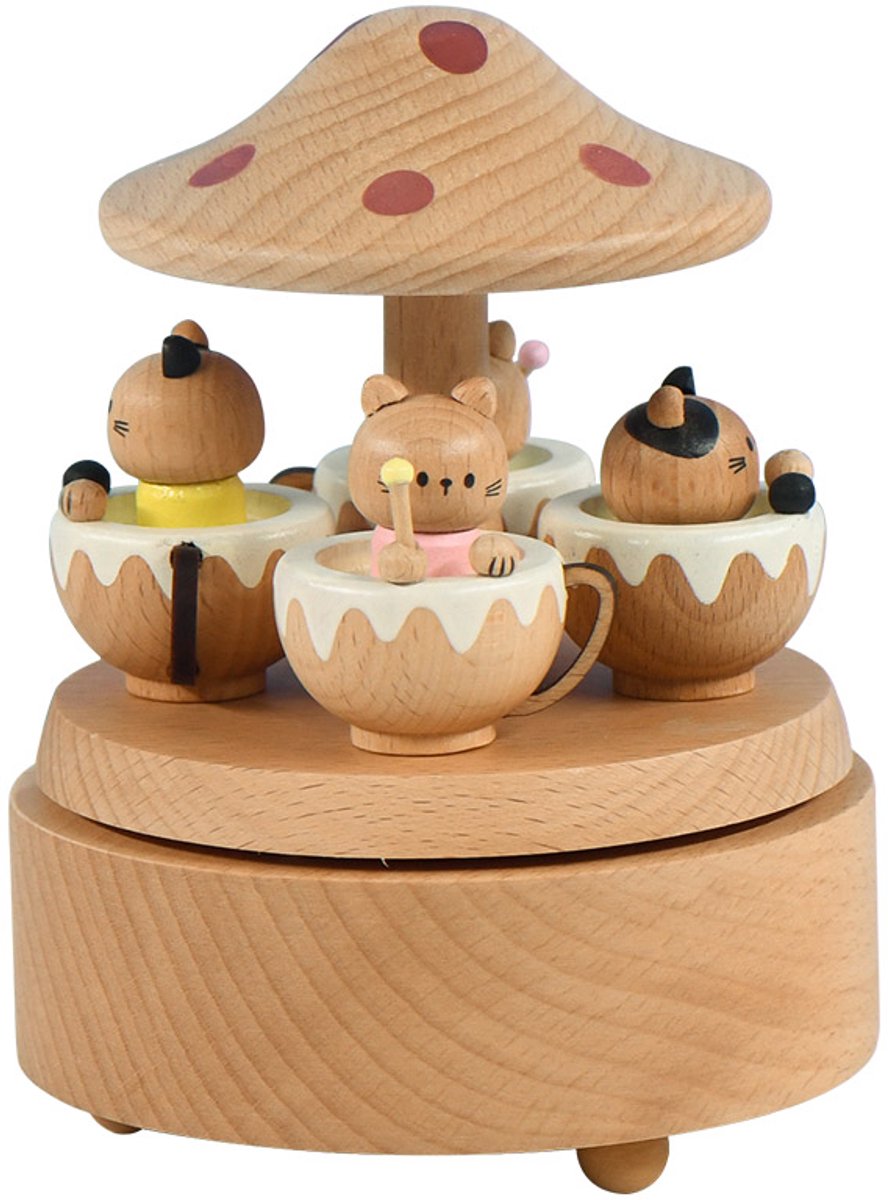 Bébli - Wooden Music Box The Cat Paradise - Melody: 'Small world'