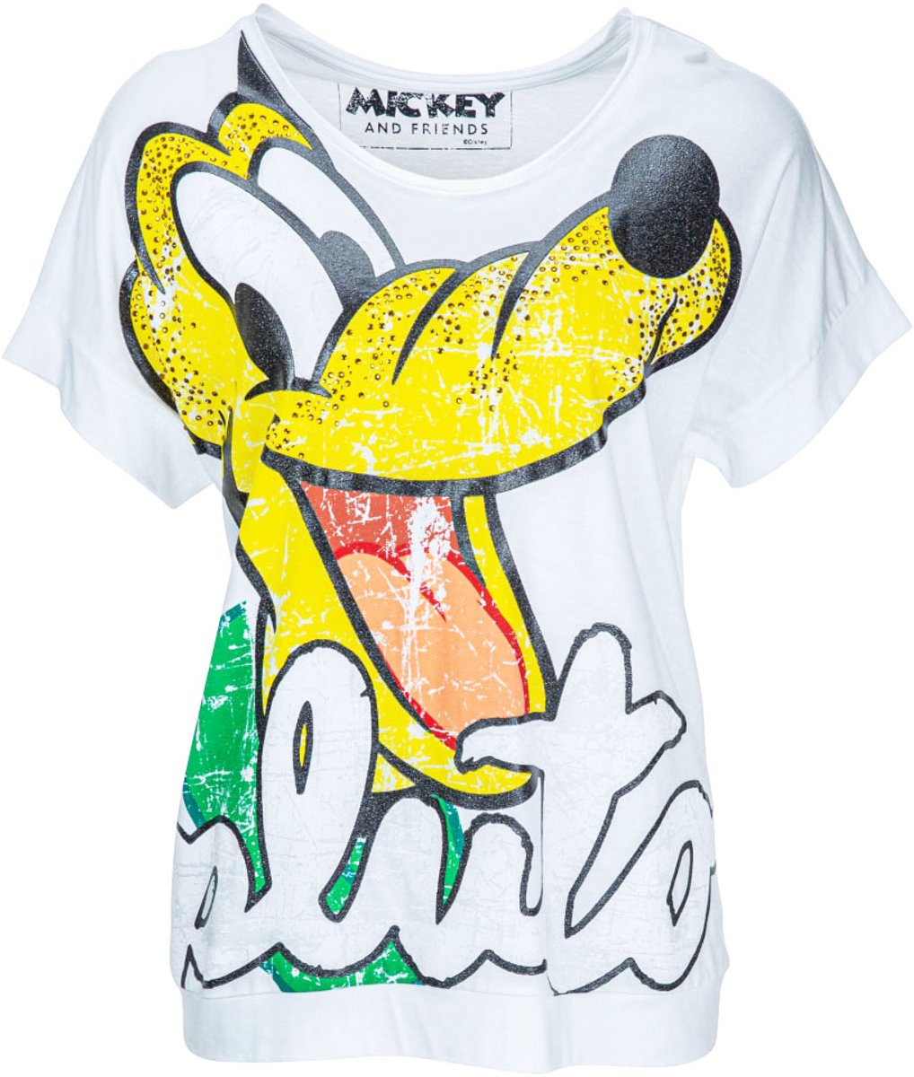 Frogbox • wit t-shirt met Pluto • maat 36