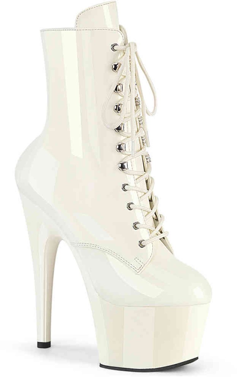 Pleaser ADORE-1020 Plateau Laarzen 35 Shoes Gebroken wit