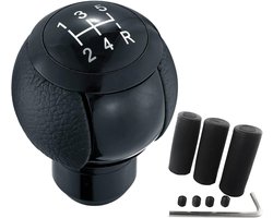Auto versnellingspookknop - voor de meeste handgeschakelde auto's - Handgeschakelde versnellingspook - zwart