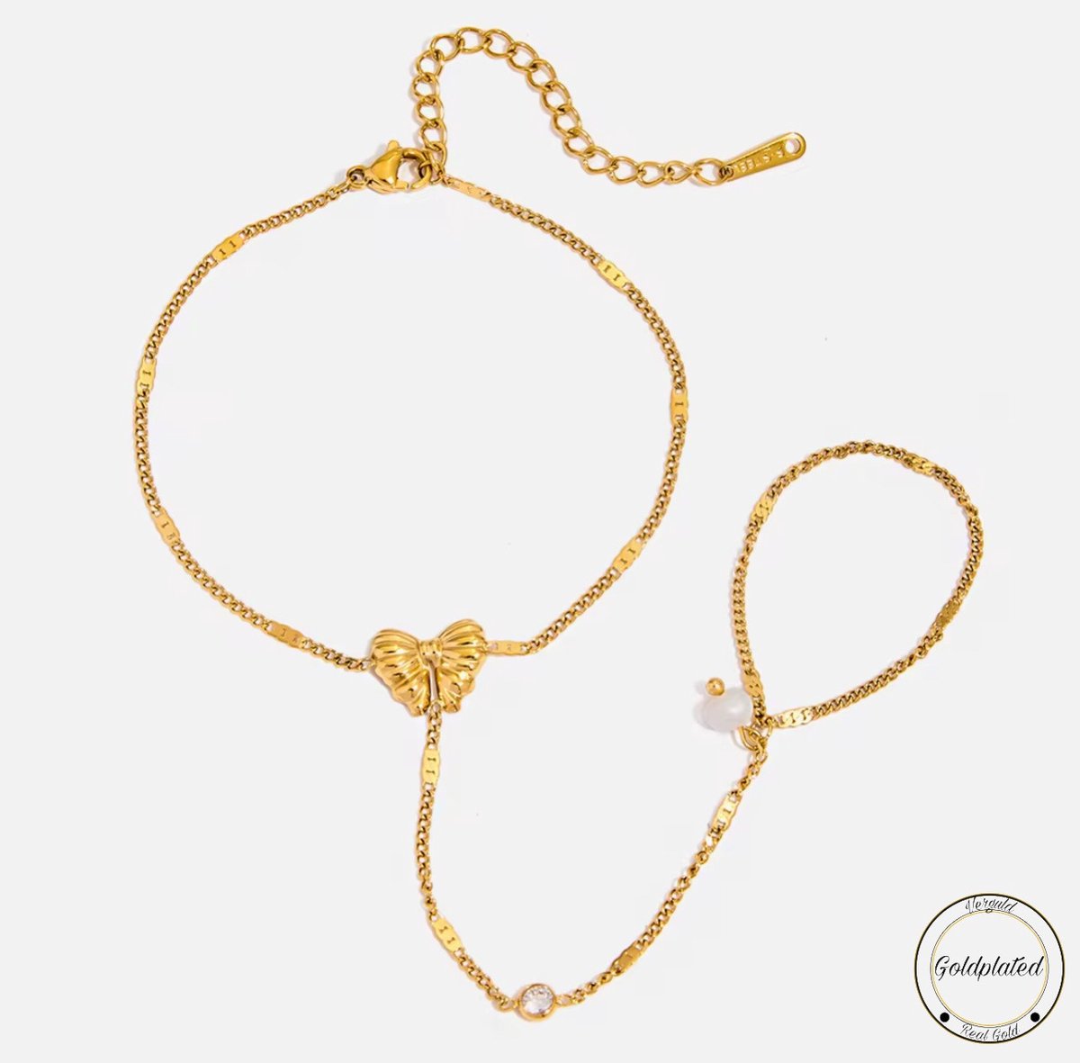 Armband wave kleur goud | Armbanden