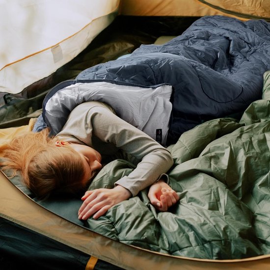 Oversized Slaapzak voor Volwassenen - Splitbaar Design, Ultralicht & Compact voor Kamperen, 3 Seizoenen van Merkloos — afbeelding 2