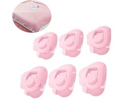 6 stuks Dekbedpinnen - Bed Sheet Holders - Quilt Clips - Dekbedovertrek Clips - Attachment Comforter - Quilt Fixing Clips - Om rommelige lakens te organiseren