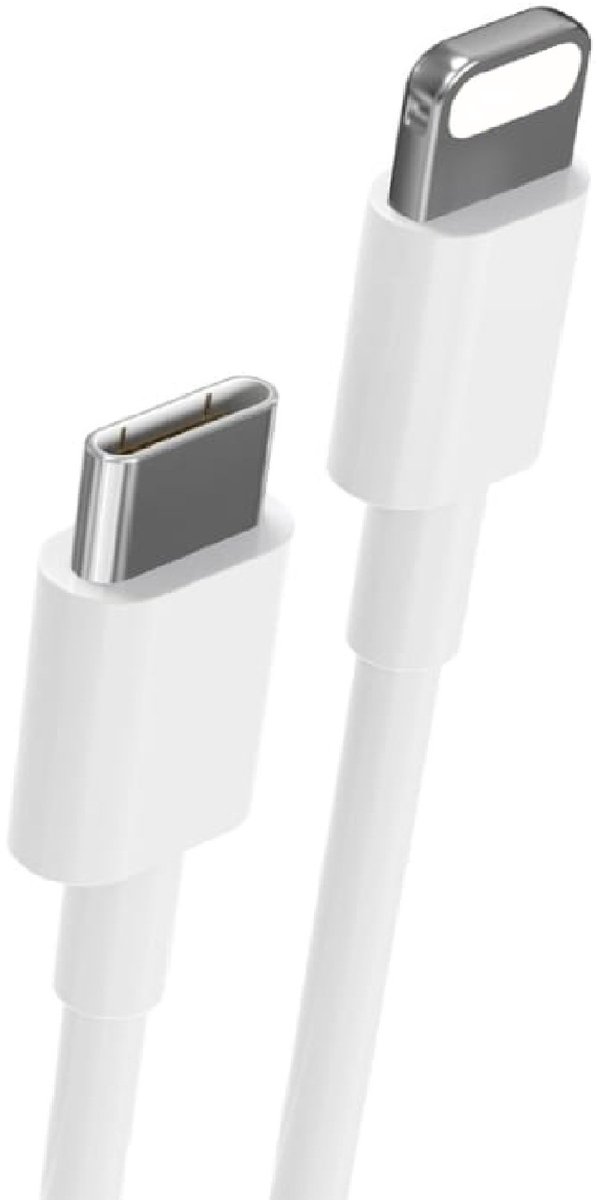 DISEV® – USB-C naar Lightning Kabel – 1 Meter – Extra Stevige Oplaadkabel – Geschikt voor Lightning-Apparaten