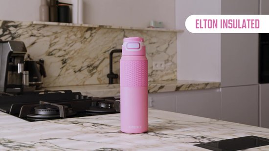 Gourde Isotherme Kambukka Elton 1000 Ml - Rose, Isolation 48h, Bouchon Multifonction étanche, Sans BPA, Acier Inoxydable