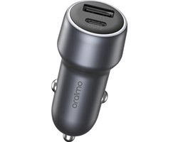 oraimo Bullet 48 – Snelle autolader 48W met dubbele USB-poort (USB-C + USB-A), Power Delivery & QC3.0