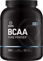 Pure. BCAA Pure. Powder - 500g - sportsupplement - poeder - 2:1:1 verhouding -aminozuur