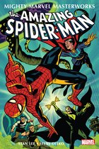 Spider-Man en Doctor Strange vechten tegen Doctor Octopus en zijn tentakels. Titel: Mighty Marvel Masterworks The Amazing Spider-Man.