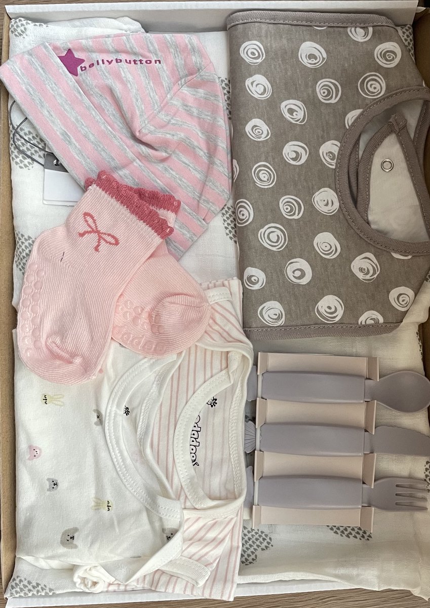 Babygeschenkdoos-Kraamcadeau-brievenbuspakket-Origineel Verrassings Kraampakket- Babyshowercadeau-meisjes- Uniek & Persoonlijk voor elke Kraamvrouw