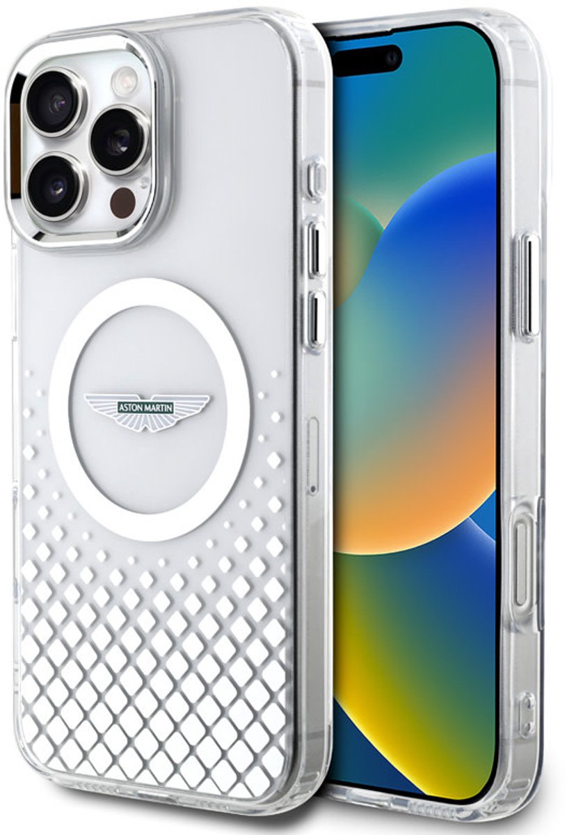 Aston Martin Backcover - iPhone 16 Pro Max - Transparent - MagSafe - Schokabsorberend Design