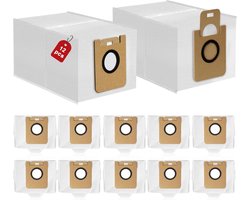 12 stuks stofzakken geschikt voor met Dreame D10 Plus / D10s Plus / Z10 Pro / L10 PLUS stofzuigerrobot - Stofzuigerzakken - 3L grote capaciteit stofzuigerzakken, reserveonderdelen, accessoireset