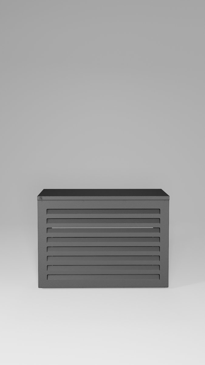 Coverup airco omkasting compleet large anthraciet 110x80x55cm