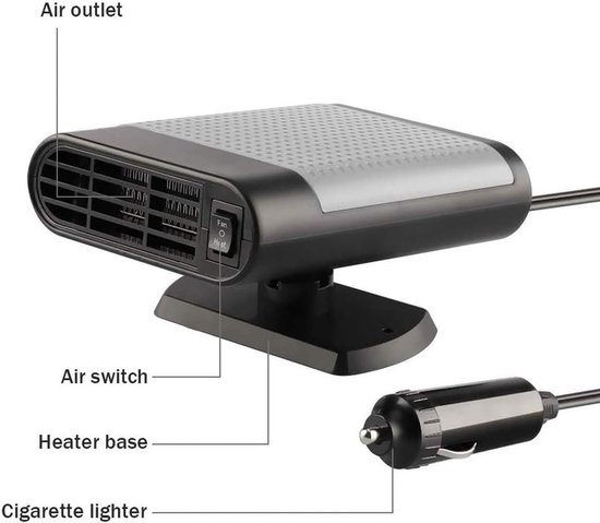 Ynkkvre -12V Dégivreur et désembueur de pare-brise portable pour voiture  –