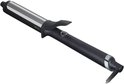 Ghd Curve Soft Curl Tong met zwarte handgreep en zilveren cilinder.