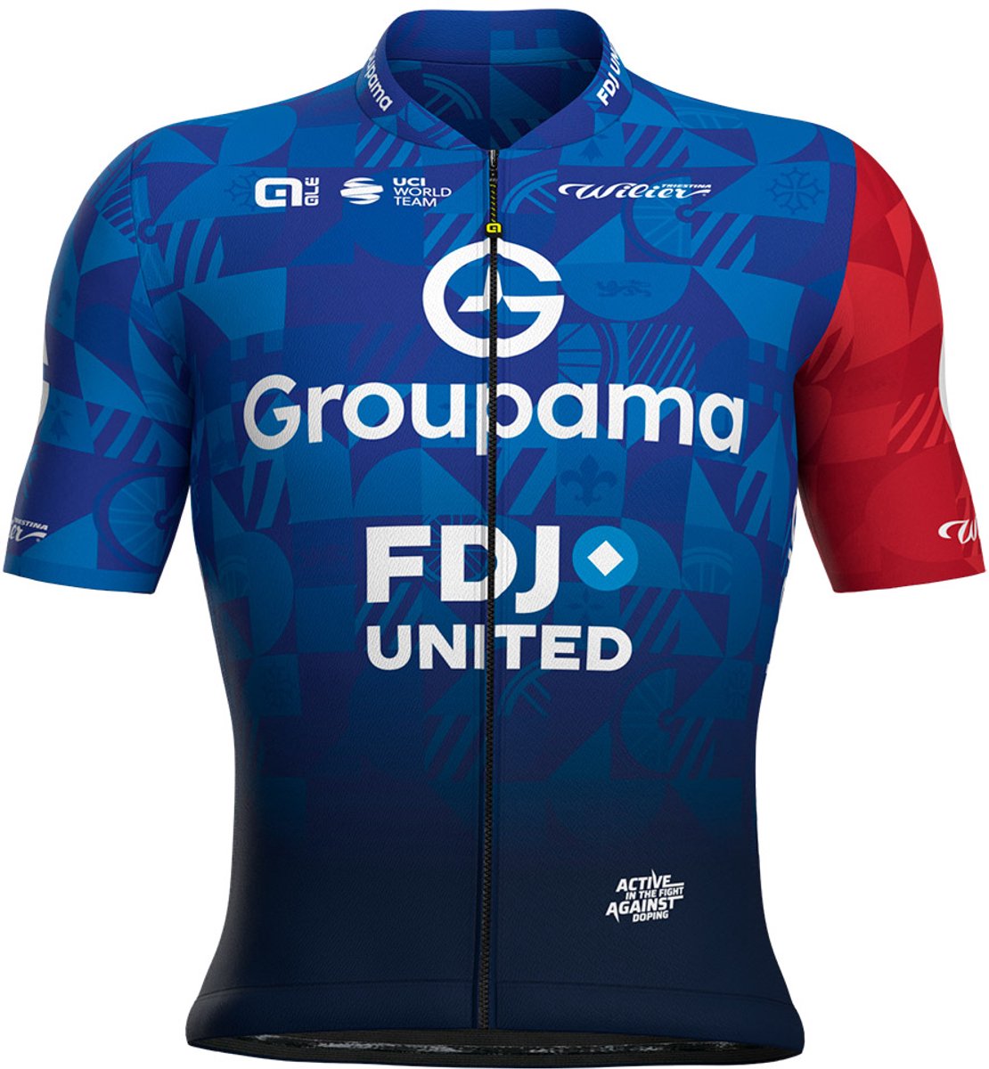 Ale Groupama Fdj Capsule Tdf 2025 Korte Mouw Wielertrui Blauw L Man