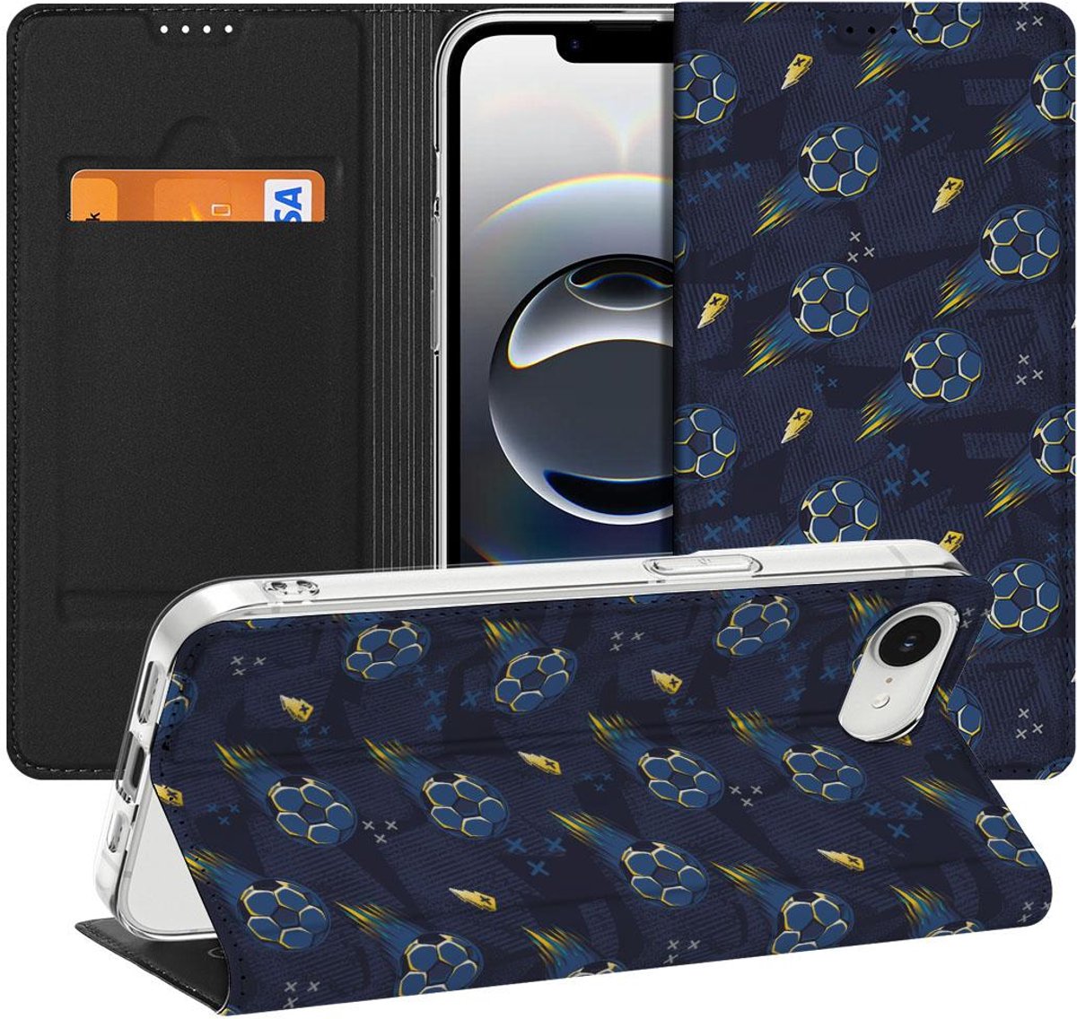 Hoesje met Magneet voor Apple iPhone 16e/17e Voetbal