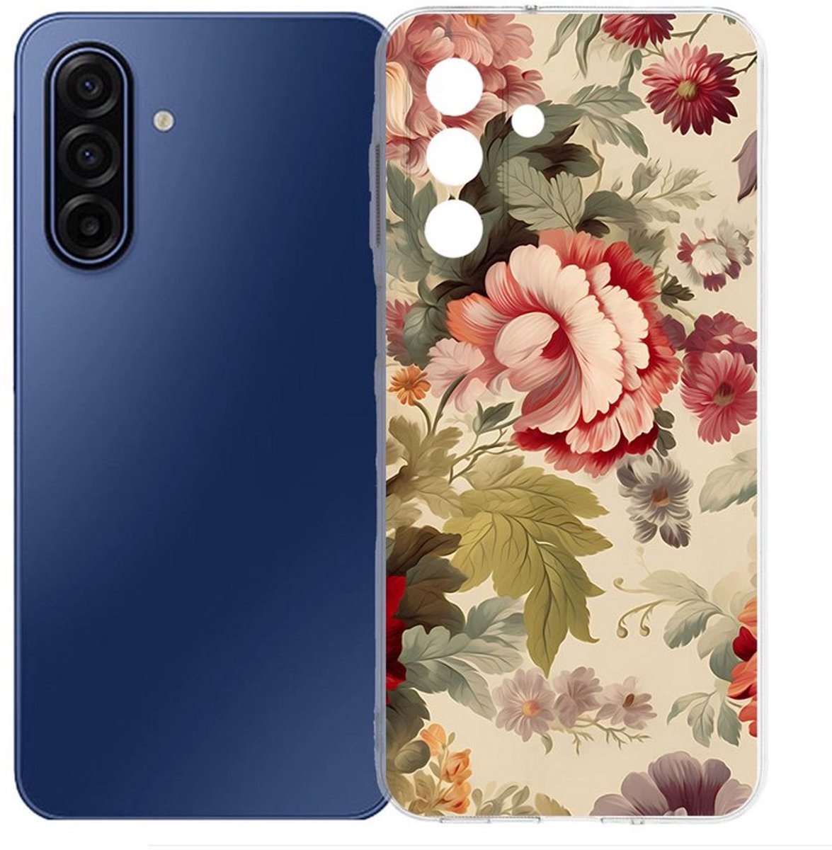 TPU Hoesje Samsung Galaxy A17 - Bloemen Backcover