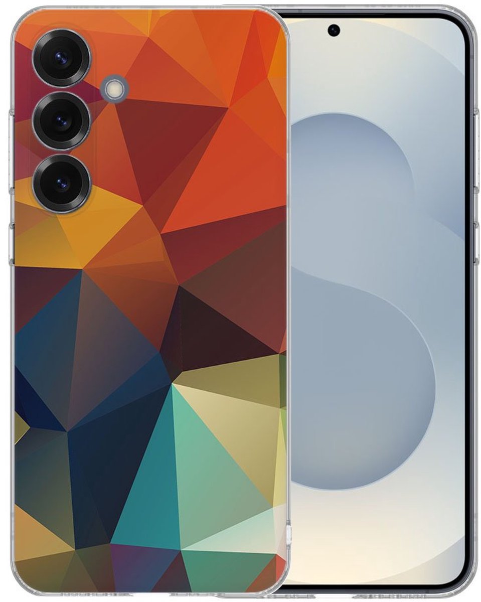 TPU Hoesje Samsung Galaxy S25 - Polygon Color Backcover