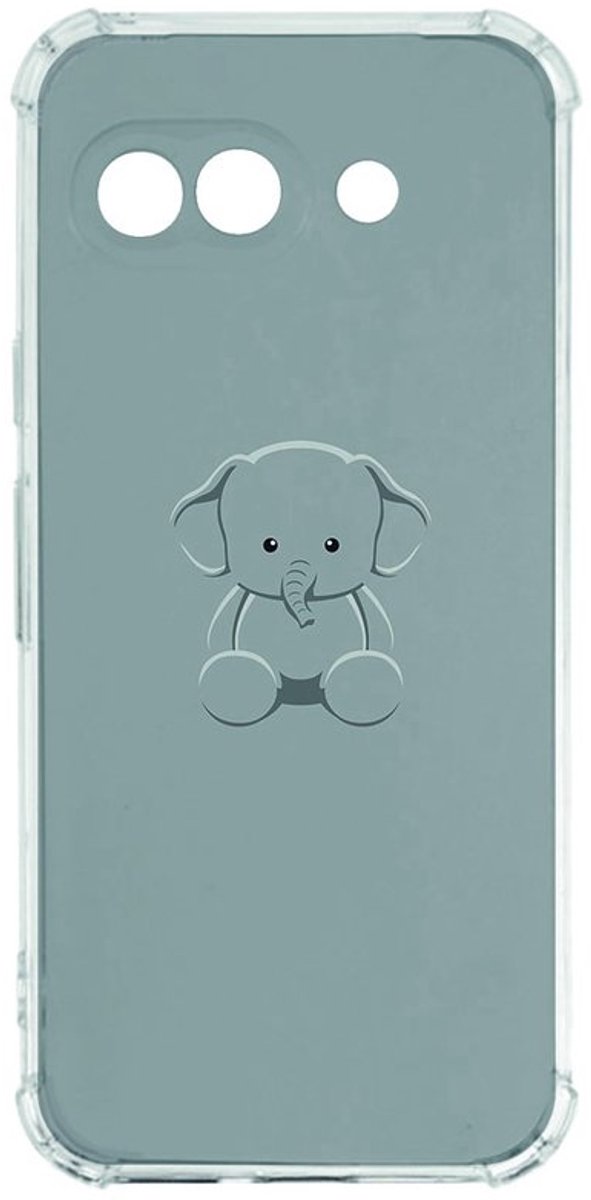 Google Pixel 9a Hoesje - Baby Olifant TPU Antishock
