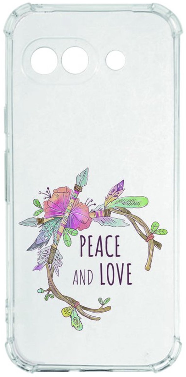 Google Pixel 9a Hoesje - Boho Text TPU Antishock