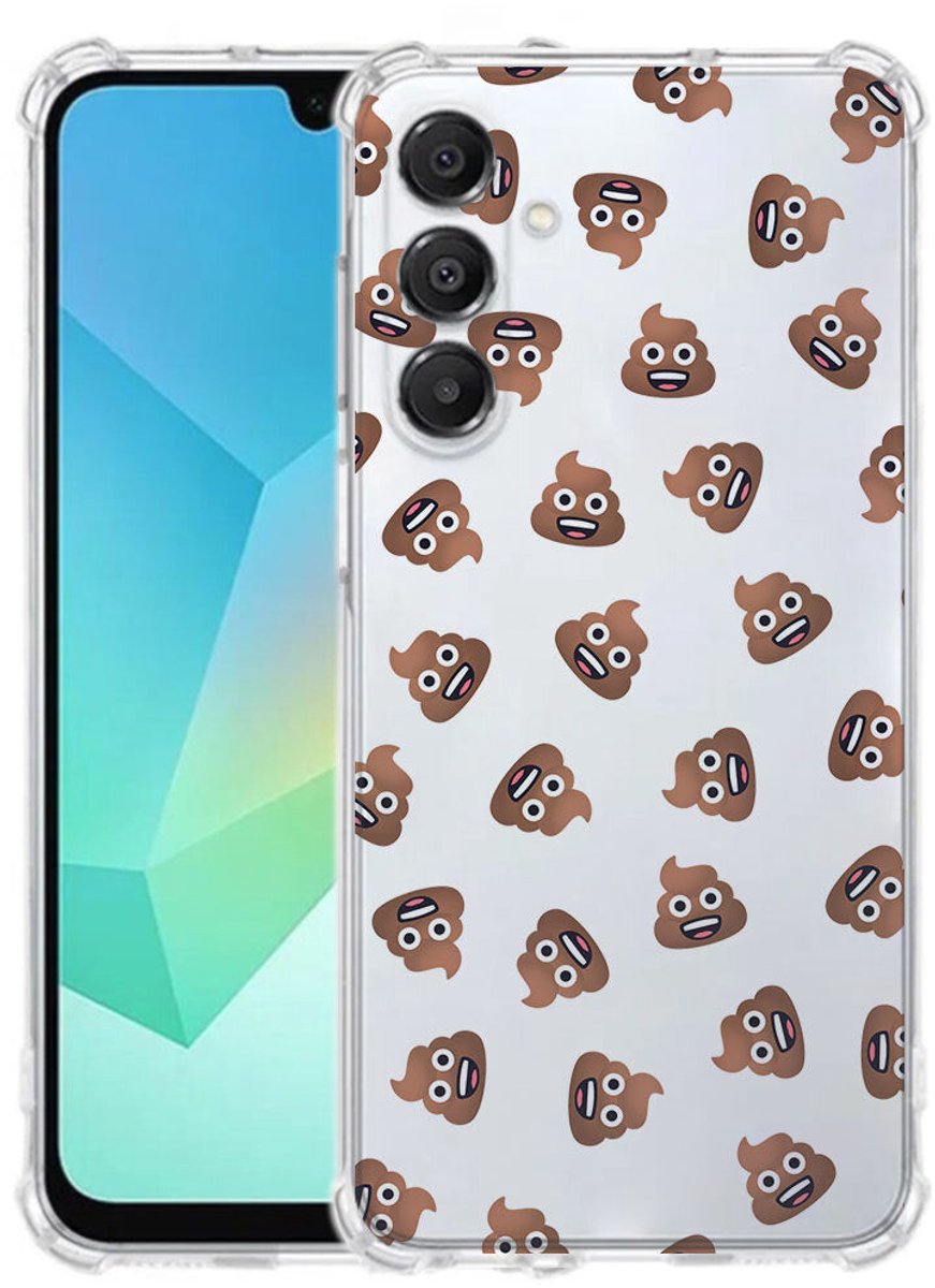 TPU Telefoonhoesje Samsung Galaxy A17 - Poep Emojis schokabsorberende backcover
