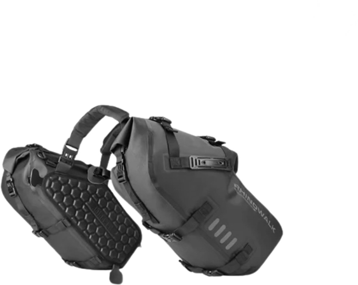 Benelux Select Motortas – Motor Tas – Zadeltas Motor – Waterdicht – Rolltop-sluiting – Draagbaar – Slijtvast - 46×17×24 cm