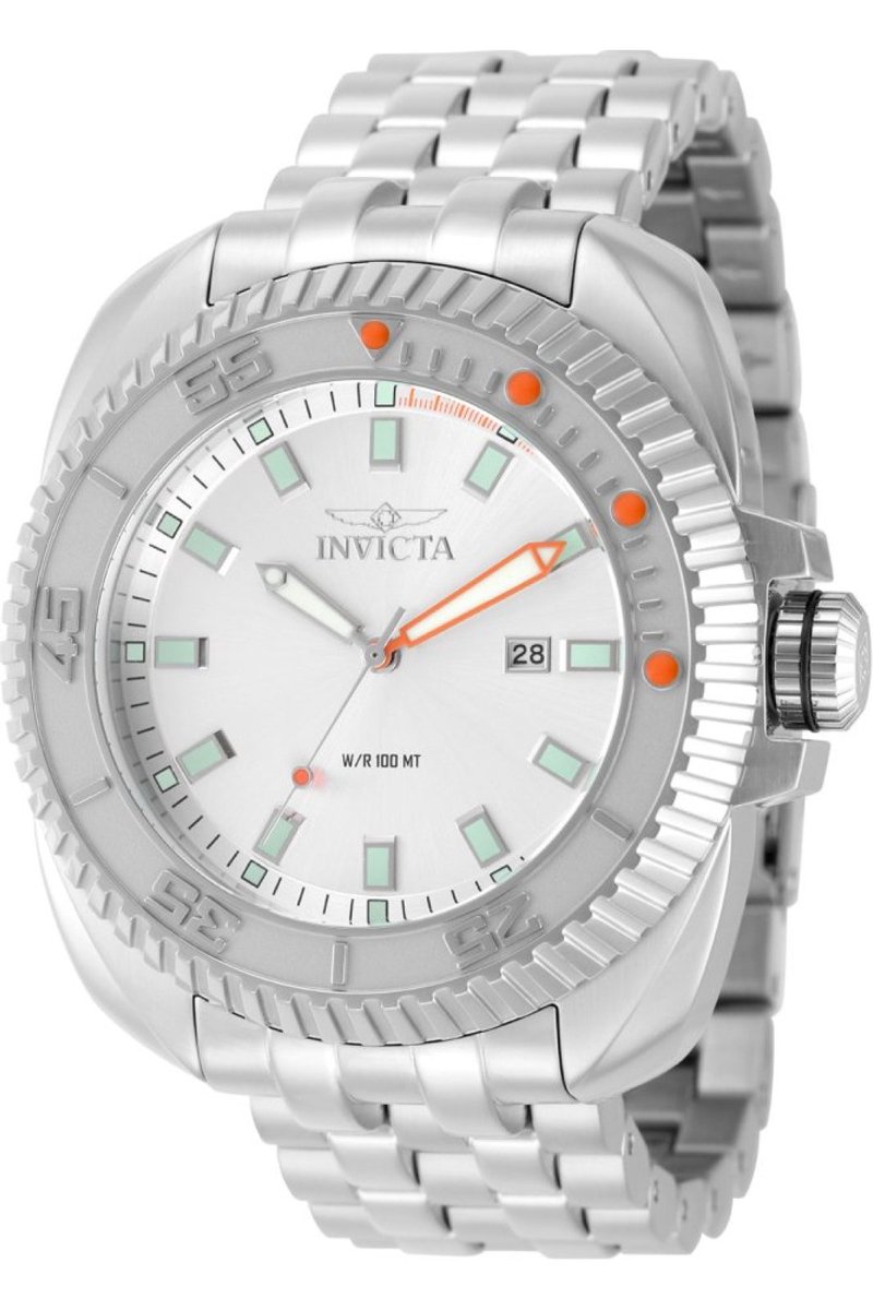 Invicta Coalition Forces 49777 Heren Horloge - Waterdicht - Analoog - Quartz Uurwerk - Roestvrij Staal met zilveren Wijzerplaat - 50mm