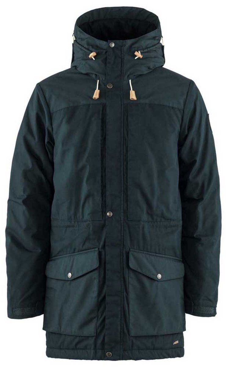 Fjallraven Singi Wool Padded Parka M Heren Outdoorjas Blauw