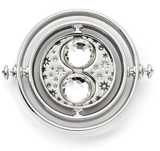 The Carat Shop - Harry Potter - Time Turner Pin Badge - Tijdverdrijver Speldbadge in Zilverkleur