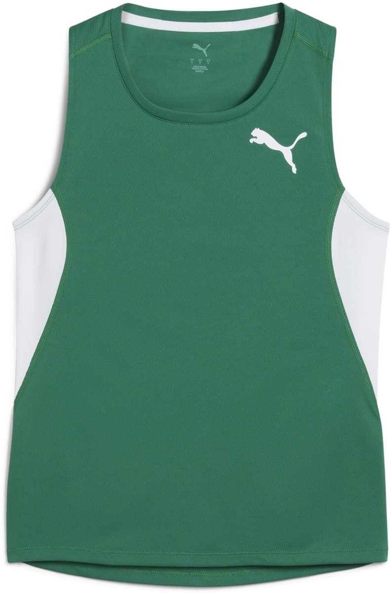 Puma Damen Sport Shirt W CROSS THE LINE SingleT 3.0 526751 Power -XS Groen