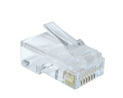 RJ45 krimp connectoren (UTP) voor CAT5/5e netwerkkabel (vast) - 10 stuks