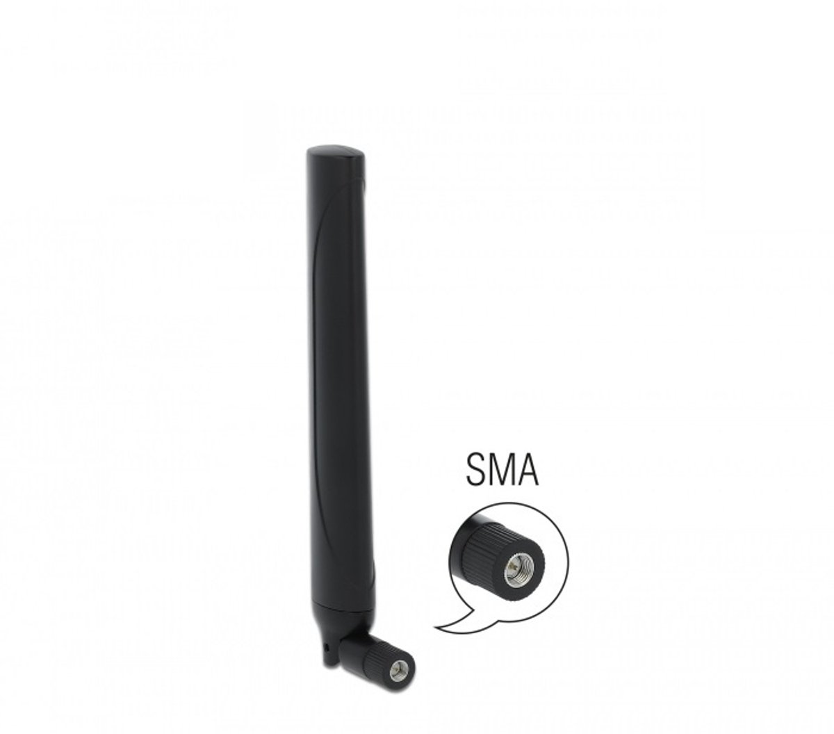 5G antenne - omnidirectioneel - SMA (m) - -0,5-2,3 dBi / zwart