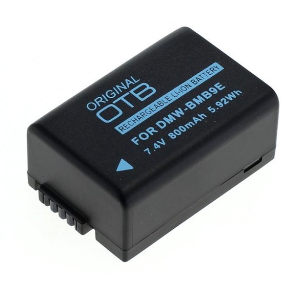 Original OTB accu 7.4V 800mAh Li-Ion vervanger voor Leica BP-DC9 Panasonic DMW-BMB9E camera