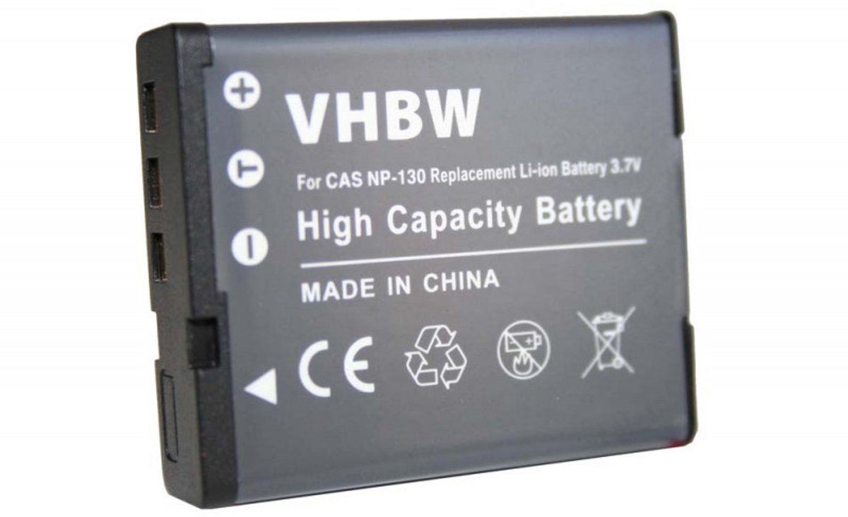 Camera accu compatibel met Casio NP-130 / 1100 mAh