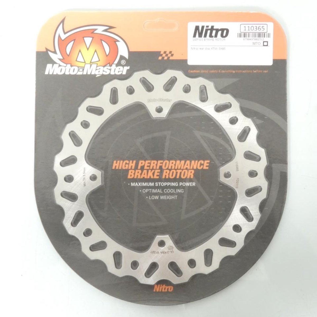 Disque de frein arrière Moto Master pour Moto KTM 85 SX AR / 110365 Neuf