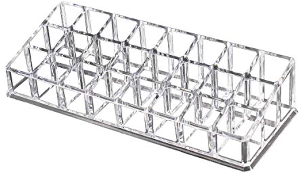 Duidelijke Lippenstift Organizer voor Cosmetische Make-up - 24 Secties
