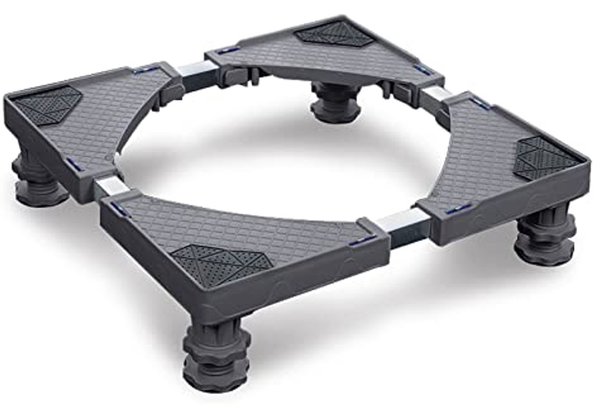 Verstelbare Wasmachinebasis voor Huishoudelijke Apparaten - Max 200kg - Antislip en Schokabsorptie