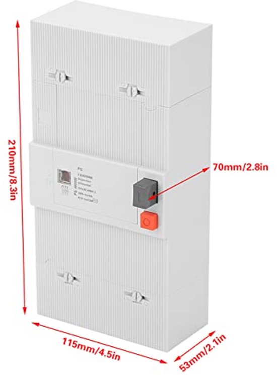 Disjoncteur 60A 2 Pôles 30-60A Basse Tension - Protection Surcharge Et Fuite Pour Distribution Électrique