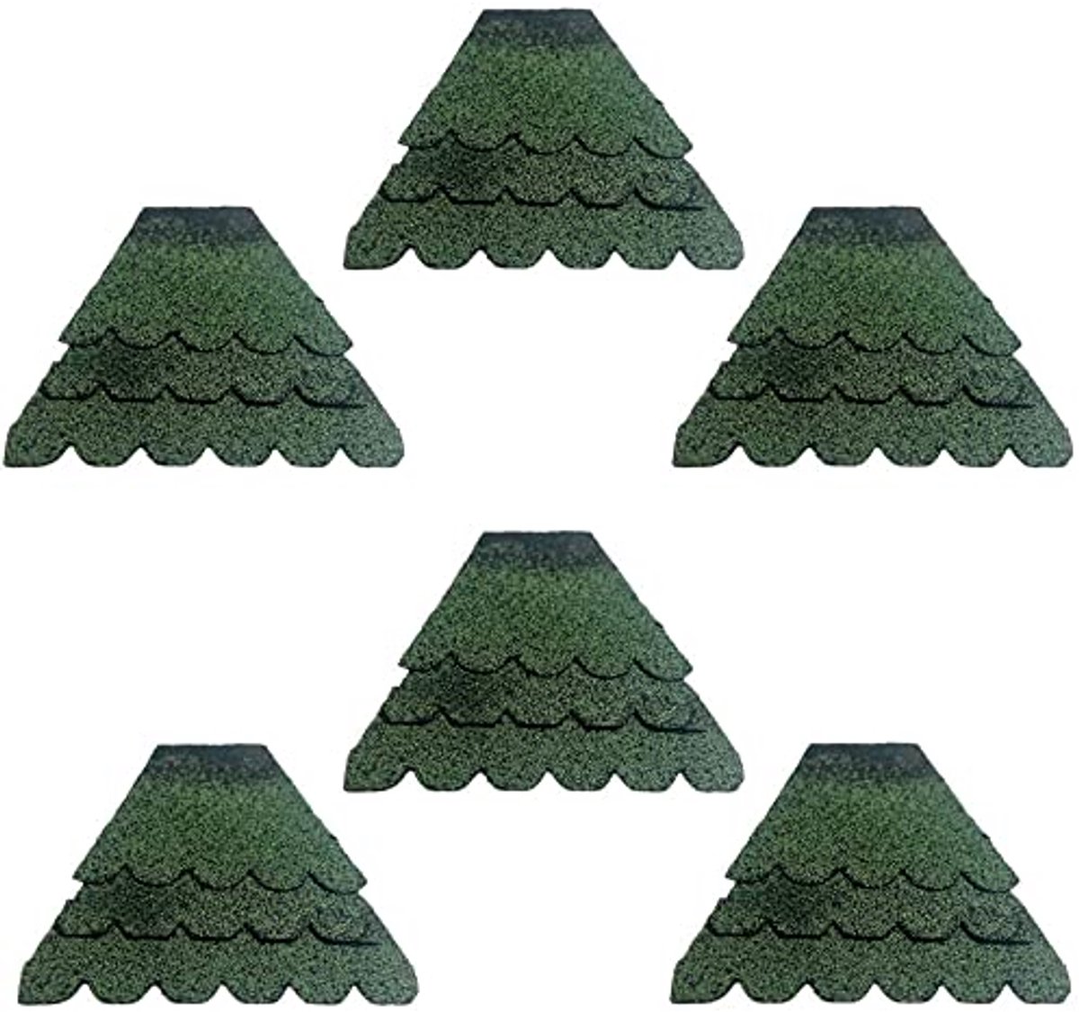 Dakshingle set voor zeshoekige vogelhuisjes en insectenhotels - Maten XL en andere kleuren