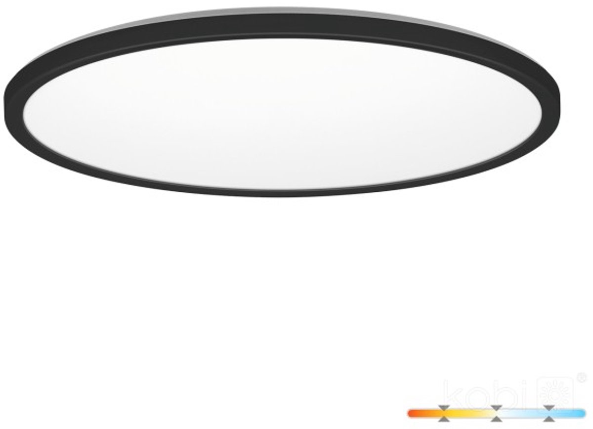LED Plafondlamp NIVERA CIRCLE 24W Zwart - IP54 - 3CCT 3000K/4000K/6000K | Geen fitting | Warm Wit-Koel Wit-Daglicht | 24 watt | 30.000 Branduren