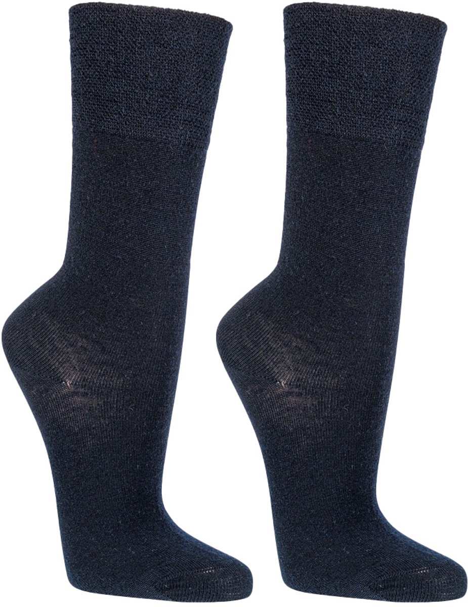 Wollen damessokken | 6 paar | comfort sokken | optimaal draagcomfort zonder drukpunten | meerdere kleuren