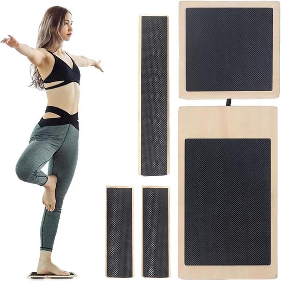 VirtuFit Verstelbaar Balansbord - Balance Board - Balanstrainer - Zwart
