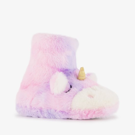 Thu!s kinder pantoffels unicorn lila - Maat 34 - Sloffen