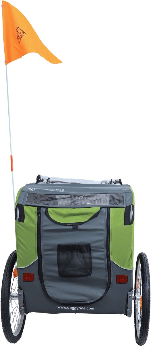 Doggy Ride Fietskar Original - Zonder stang - Groen/grijs van Doggy Ride — afbeelding 4