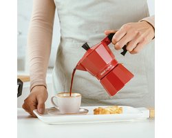 Moka pot Aluminium mokkapot Koffie Machine Espresso Maker "TAURUS" 150ml - 3 kopjes